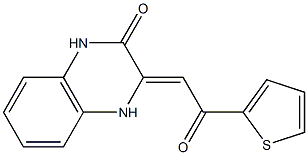 3-[2-oxo-2-(2-thienyl)ethylidene]-3,4-dihydro-2(1H)-quinoxalinone 구조식 이미지