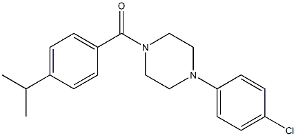 1-(4-chlorophenyl)-4-(4-isopropylbenzoyl)piperazine Structure