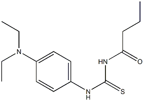 N-butyryl-N'-[4-(diethylamino)phenyl]thiourea Structure