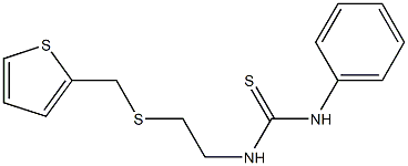 N-phenyl-N'-{2-[(thien-2-ylmethyl)sulfanyl]ethyl}thiourea Structure