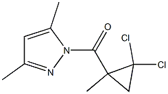 1-[(2,2-dichloro-1-methylcyclopropyl)carbonyl]-3,5-dimethyl-1H-pyrazole Structure