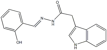 N'-(2-hydroxybenzylidene)-2-(1H-indol-3-yl)acetohydrazide Structure