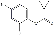 2,4-dibromophenyl cyclopropanecarboxylate Structure