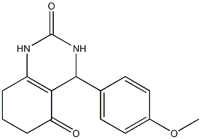 4-(4-methoxyphenyl)-4,6,7,8-tetrahydro-2,5(1H,3H)-quinazolinedione 구조식 이미지