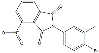 2-(4-bromo-3-methylphenyl)-4-nitro-1H-isoindole-1,3(2H)-dione 구조식 이미지