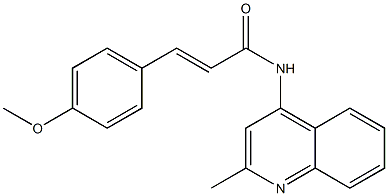 3-(4-methoxyphenyl)-N-(2-methyl-4-quinolinyl)acrylamide 구조식 이미지