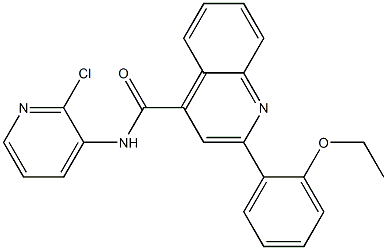 N-(2-chloro-3-pyridinyl)-2-(2-ethoxyphenyl)-4-quinolinecarboxamide Structure