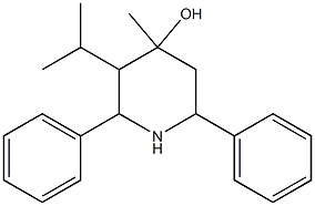 3-isopropyl-4-methyl-2,6-diphenyl-4-piperidinol Structure