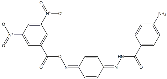 4-amino-N'-{4-[({3,5-bisnitrobenzoyl}oxy)imino]-2,5-cyclohexadien-1-ylidene}benzohydrazide Structure
