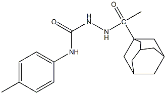 2-(1-adamantylacetyl)-N-(4-methylphenyl)hydrazinecarboxamide 구조식 이미지