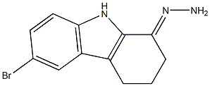 6-bromo-2,3,4,9-tetrahydro-1H-carbazol-1-one hydrazone 구조식 이미지