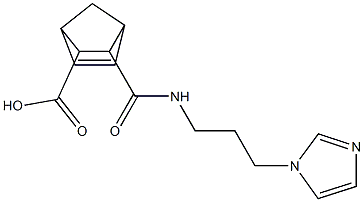3-({[3-(1H-imidazol-1-yl)propyl]amino}carbonyl)bicyclo[2.2.1]hept-5-ene-2-carboxylic acid 구조식 이미지