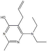 5-allyl-6-(diethylamino)-2-methyl-4-pyrimidinol Structure