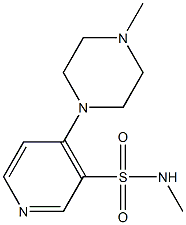 N-methyl-4-(4-methyl-1-piperazinyl)-3-pyridinesulfonamide 구조식 이미지