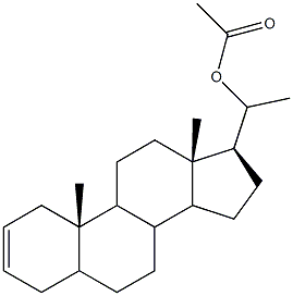 pregn-2-en-20-yl acetate 구조식 이미지