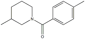 3-methyl-1-[(4-methylphenyl)carbonyl]piperidine Structure