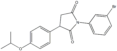 1-(3-bromophenyl)-3-(4-isopropoxyphenyl)pyrrolidine-2,5-dione 구조식 이미지