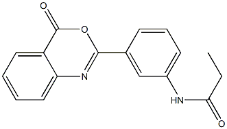 N-[3-(4-oxo-4H-3,1-benzoxazin-2-yl)phenyl]propanamide Structure