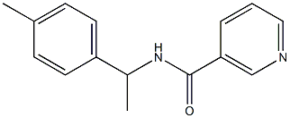 N-[1-(4-methylphenyl)ethyl]nicotinamide Structure