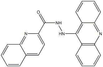 N'-(9-acridinyl)-2-quinolinecarbohydrazide 구조식 이미지