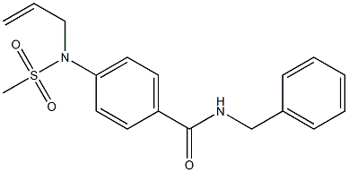 4-[allyl(methylsulfonyl)amino]-N-benzylbenzamide 구조식 이미지