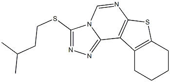 isopentyl 8,9,10,11-tetrahydro[1]benzothieno[3,2-e][1,2,4]triazolo[4,3-c]pyrimidin-3-yl sulfide Structure