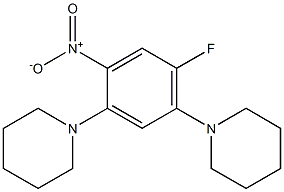 1-[4-fluoro-2-nitro-5-(1-piperidinyl)phenyl]piperidine 구조식 이미지