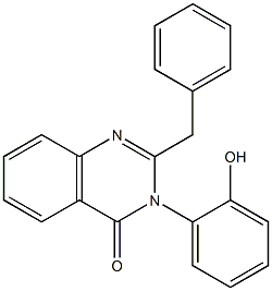 2-benzyl-3-(2-hydroxyphenyl)-4(3H)-quinazolinone Structure