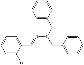 2-hydroxybenzaldehyde dibenzylhydrazone Structure