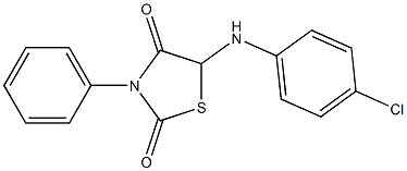 5-(4-chloroanilino)-3-phenyl-1,3-thiazolidine-2,4-dione 구조식 이미지