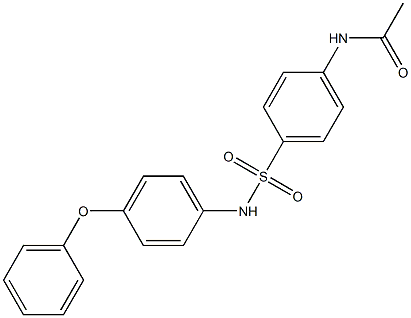 N-{4-[(4-phenoxyanilino)sulfonyl]phenyl}acetamide Structure