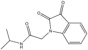 2-(2,3-dioxo-2,3-dihydro-1H-indol-1-yl)-N-isopropylacetamide 구조식 이미지