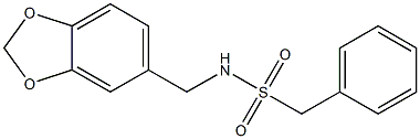 N-(1,3-benzodioxol-5-ylmethyl)(phenyl)methanesulfonamide 구조식 이미지