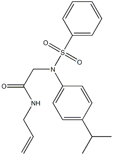 N-allyl-2-[4-isopropyl(phenylsulfonyl)anilino]acetamide Structure