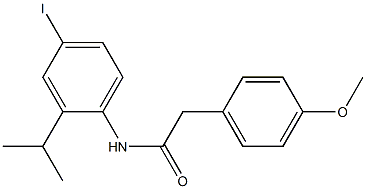 N-(4-iodo-2-isopropylphenyl)-2-(4-methoxyphenyl)acetamide Structure