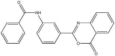 N-[3-(4-oxo-4H-3,1-benzoxazin-2-yl)phenyl]benzamide Structure