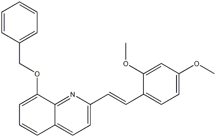 8-(benzyloxy)-2-[2-(2,4-dimethoxyphenyl)vinyl]quinoline Structure