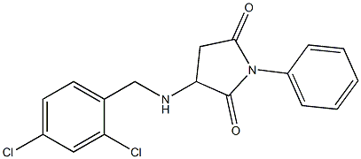 3-[(2,4-dichlorobenzyl)amino]-1-phenyl-2,5-pyrrolidinedione Structure