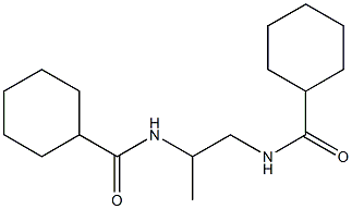 N-{2-[(cyclohexylcarbonyl)amino]propyl}cyclohexanecarboxamide 구조식 이미지