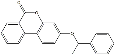 3-(1-phenylethoxy)-6H-benzo[c]chromen-6-one 구조식 이미지