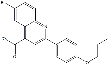 6-bromo-2-(4-propoxyphenyl)quinoline-4-carboxylate Structure