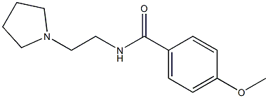 4-methoxy-N-[2-(1-pyrrolidinyl)ethyl]benzamide Structure