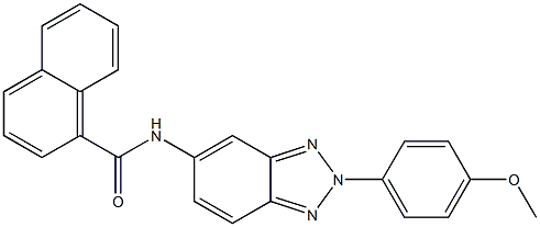 N-[2-(4-methoxyphenyl)-2H-1,2,3-benzotriazol-5-yl]-1-naphthamide Structure