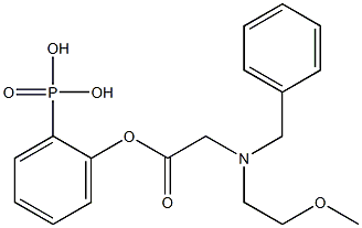 2-({[benzyl(2-methoxyethyl)amino]acetyl}oxy)phenylphosphonic acid Structure