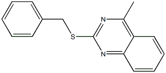benzyl 4-methyl-2-quinazolinyl sulfide Structure