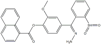 2-methoxy-4-[2-(phenylsulfonyl)carbohydrazonoyl]phenyl 1-naphthoate 구조식 이미지