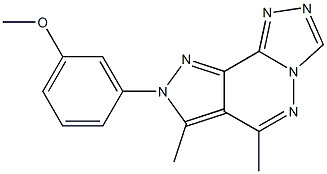 3-(6,7-dimethyl-8H-pyrazolo[3,4-d][1,2,4]triazolo[4,3-b]pyridazin-8-yl)phenyl methyl ether Structure
