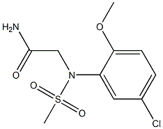 2-[5-chloro-2-methoxy(methylsulfonyl)anilino]acetamide Structure