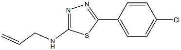 N-allyl-N-[5-(4-chlorophenyl)-1,3,4-thiadiazol-2-yl]amine Structure