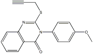 3-(4-methoxyphenyl)-2-(2-propynylsulfanyl)-4(3H)-quinazolinone Structure